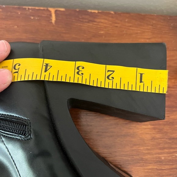 ALDO Maritza Black Platform Stretch Over Knee-High Boots Size 10 Y2K/90s Retro - Picture 8 of 16